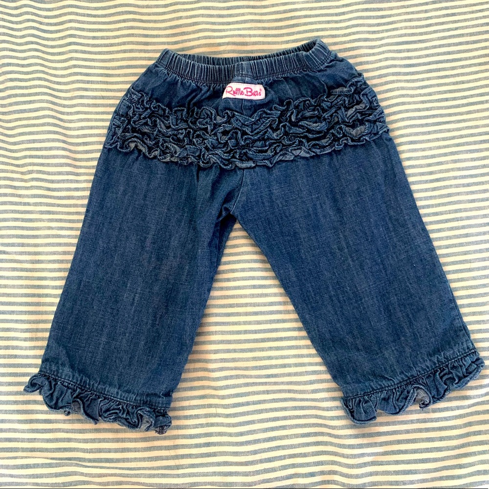 Ruffle butts jeans
